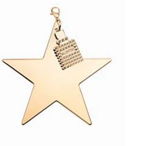 Valentino Gold Star Ornament